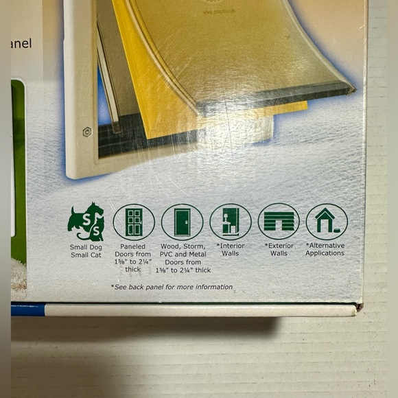 PetSafe Pet Doggie Door White Dogs Cats Small Animal Training Adjustable New - Picture 4 of 10